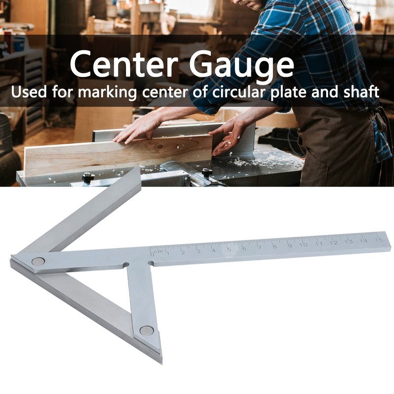 Centring Protractor Stainless Steel Centering Angle Finder Woodworking Centre Measuring