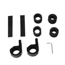 Vaguelly 1set Lamp Bracket for Off-Road Vehicles Auxiliary Light Clip Pads for Easy Installation Roll Cages and Tubes Black