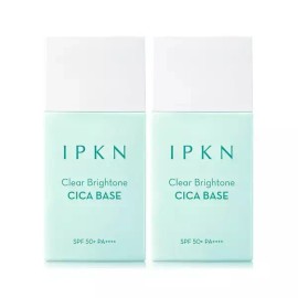 Ipkeun 입큰 클리어 브라이톤 시카 톤업 베이스 35ml 1+1 SPF50 PA++++ 논나노 무기자차 썬크림대용 [입큰 퍼스널 톤코렉팅 블러팩트 2종 택 /피] Ipkun Clear Bright Tone-Up Base 35ml 1+1 SPF50 PA++++ Non-Nano Mineral Sunscreen Substitute [Ipkun Personal Tone-Correcting Blur Pact 2 Types Select / Pink]