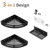JUYSON Shower Caddy Corner Shelves for Inside Shower No Drilling,
