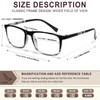 CHOFILORD 3 Pack Reading Glasses for Women Men Blue Light