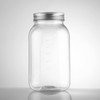 novelinks 32 OZ Clear Plastic Mason Jars with Lids -