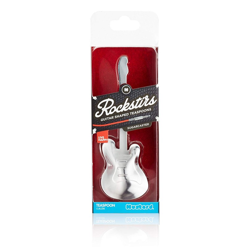 Stainless Steel Teaspoon Guitar Shape - Sugarcaster Rockstirs