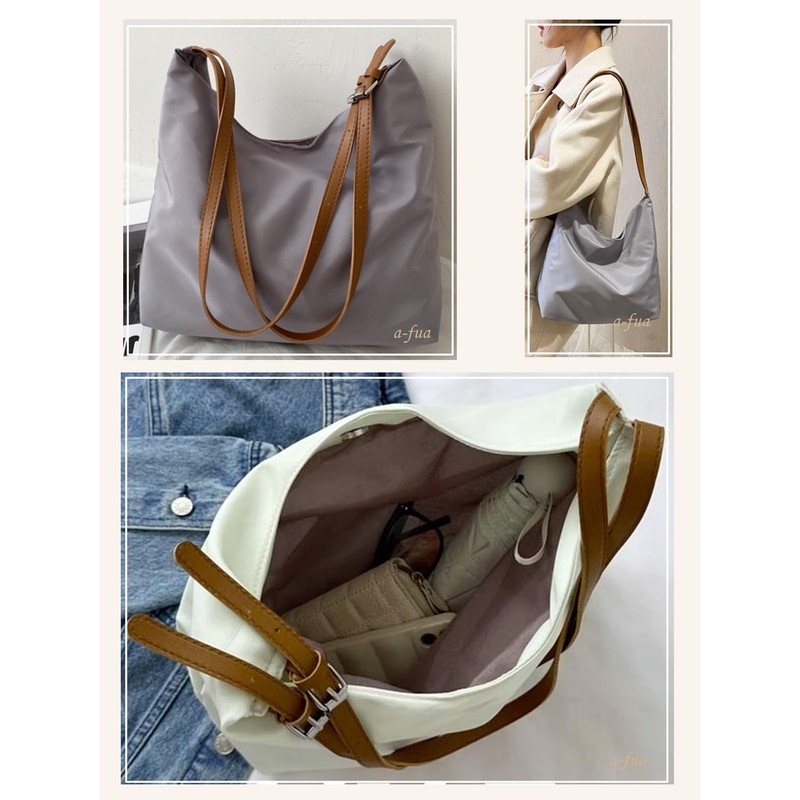 a-fua Women's Shoulder Bag, One Shoulder, Tote Bag, Simple, Neat,