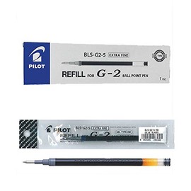Pilot Ersatzmine für G205/B2P Gel, 0,5 mm, 12 Stück, Schwarz
