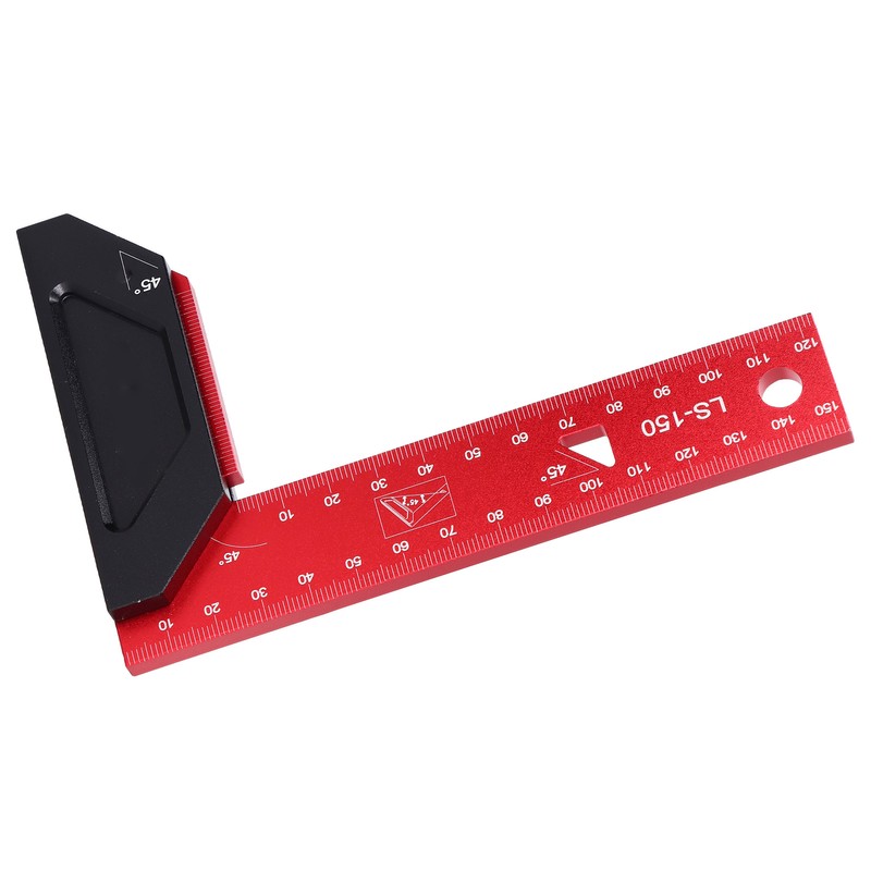 Aluminum Framing Woodworking Squares High Accuracy L Scribing Ruler with