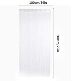 Door String Curtain, Thread Fringe Window Panel Decorative Strip Tassel Room Divider Screen for Wedding Coffee House Restaurant