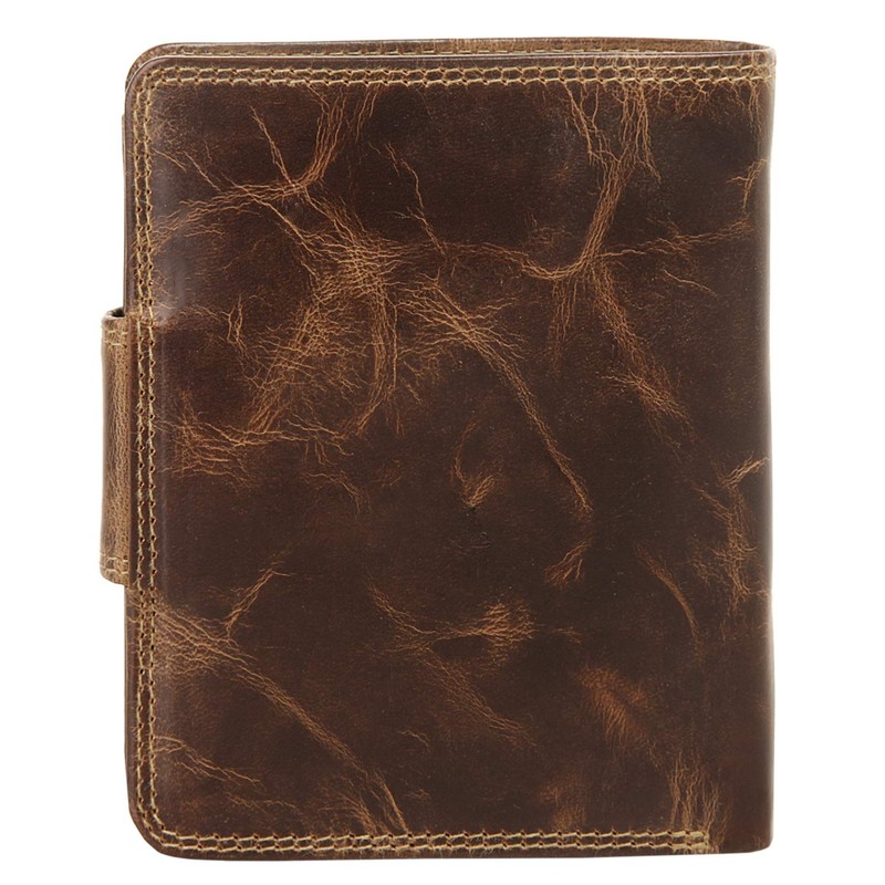 BAGAN 020792 Women's Purse Genuine Leather Brown, brown, Einheitsgröße