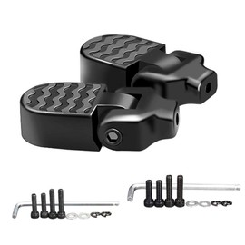 LIOOBO Bicycle Step Folding Bicycle Peg Hub Step Bicycle Folding Pedal with Mounting Tool for 0.2 inch (5 mm) / 0.2 inch (6 mm) Hole Diameter