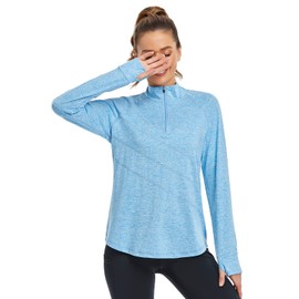 Cucuchy - Polo de golf con cuello en V para mujer, absorbe la humedad, A-azul, XXL
