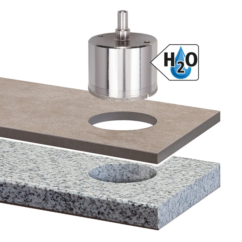 Wolfcraft 5926000 Diamond Ceramic Hole Saw accessory with 10 mm