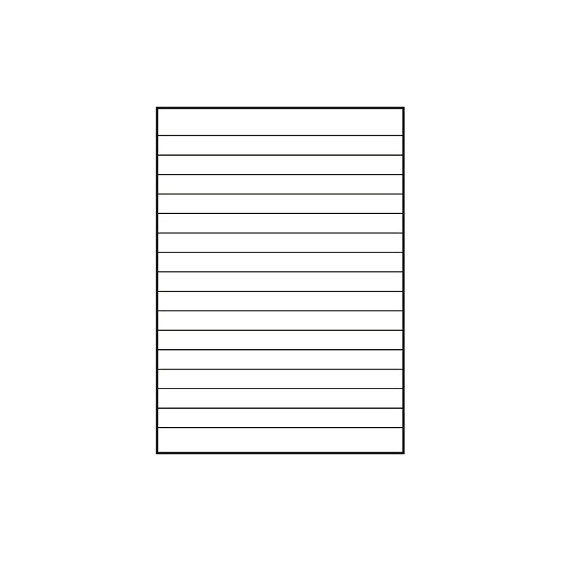 LANDRÉ 100050495 Ring Binder Refill Pages, Wood-Free, Rounded Corners, Punched