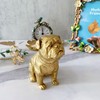 Pewery Golden Dog Statue, Animal Figurine Home Decor, Dog Sculpture