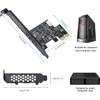 YABOANG PCIE USB 3.2 GEN1 Type-E Expansion Card, PCI Express