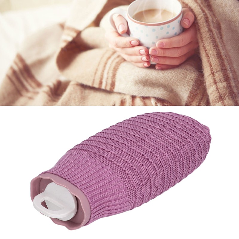 550ml Hot Water Bag Silicone Plush Cute Cartoon Explosion Proof