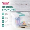 Sterilite Large Nesting ShowOffs, Stackable Small Storage Bin with Latching