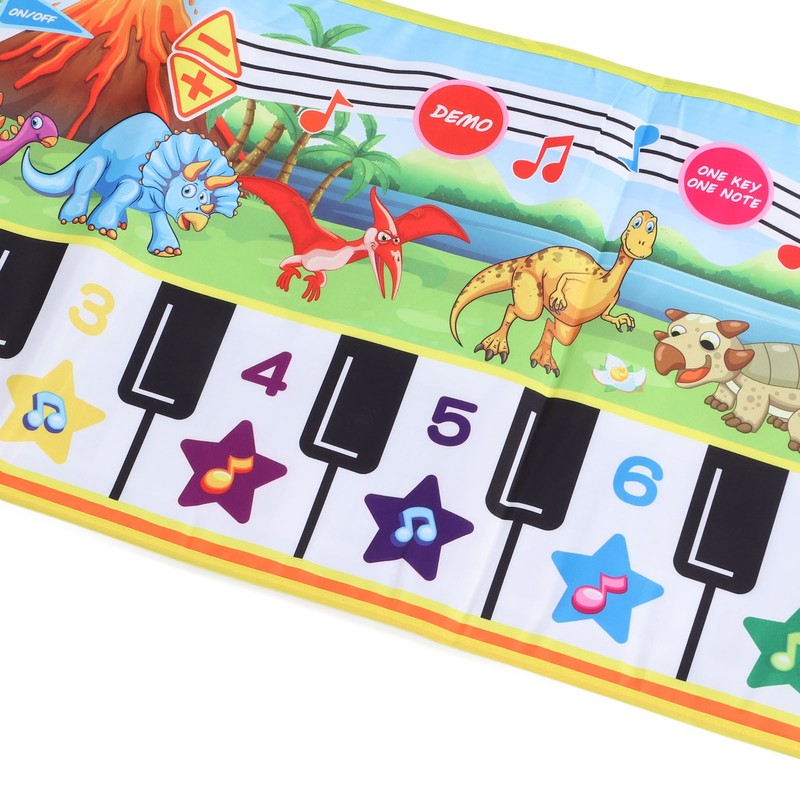 Baby Piano Keyboard Mat Improve Coordination Folding Educational Baby Musical