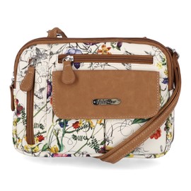MultiSac Zippy Triple Compartment Crossbody Bag, Vienna Floral