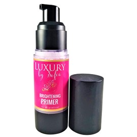 Luxury by Sofia Organic Face Primer | All Natural, Vegan Makeup | Brightens with Vitamin C&E | Anti Aging, Flawless, Minimize Pores | Cruelty Free, Paraben Free, Lead Free, Gluten Free, Made in USA