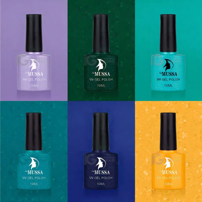 Mussa Gama De Gel Semipermanente Mussa® 6 Esmaltes Para Uñas