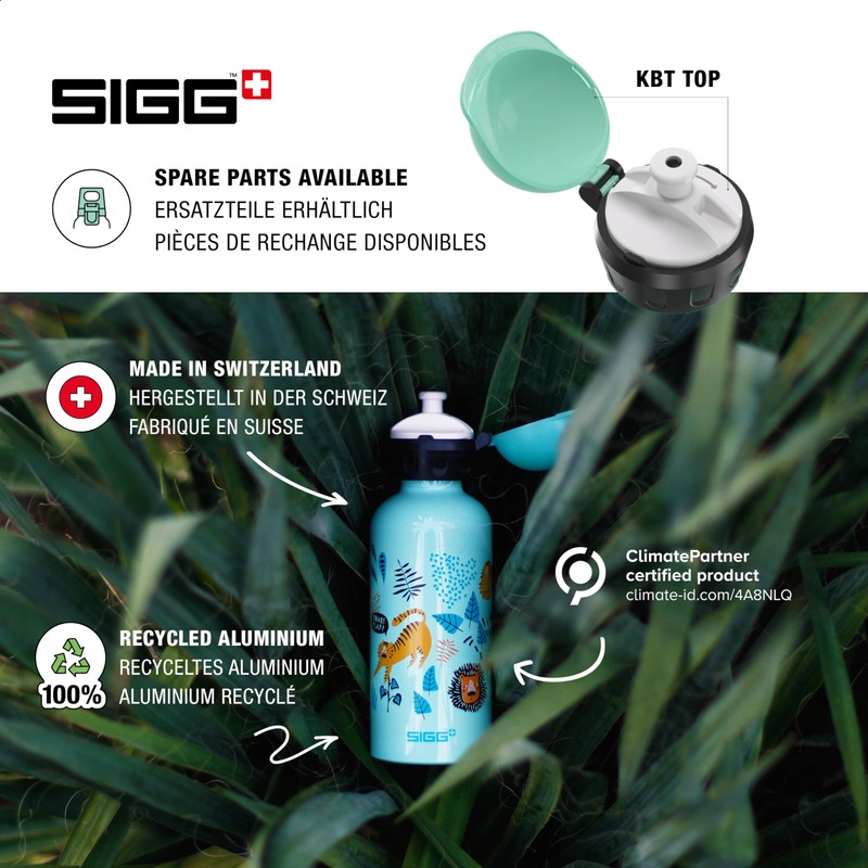 SIGG - Aluminium Kids Water Bottle - KBT Jungle TZZ