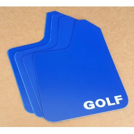 StreetRays 15-19 VW Golf / GTI MK7 Mud Flaps STARTER Set BLUE w/ Vinyl Logo