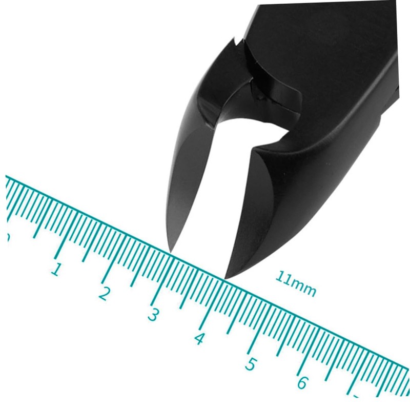 NOLITOY Black Double Spring Nail Scissors Metal Nail Cutter Nail