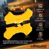 3.5 Inch Amber Light Covers 4PCS Off-Road Light Cover Yellow