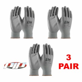 PIP 33-G125 G-Tek NPG Nylon Polyurethane Coated Grip Work Gloves LG,XL (3 PAIR) - X-Large