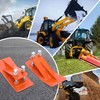 2Pcs Tractor Bucket Protector,Bucket Edge Anti-Skid Device,Double Hexagon Lock Nuts