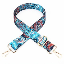 Nice Ones Shoulder Belt, Shoulder Strap, Bag Belt, Bag Accessories, Flower Pattern, Adjustable Length, Bag, Replacement, Single Item, Women's, Fashionable, Floral Pattern (Houbi)