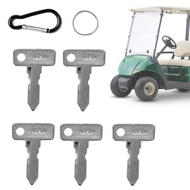 FCOUIID Golf Cart Key Replacement Ignition Keys for Club Car DS/Precedent (1982+) Gas & Electric, Code 1920, with Keychain (5 Pcs)