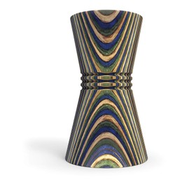 Island Bamboo Pakkawood Double Cocktail Jigger, Peacock