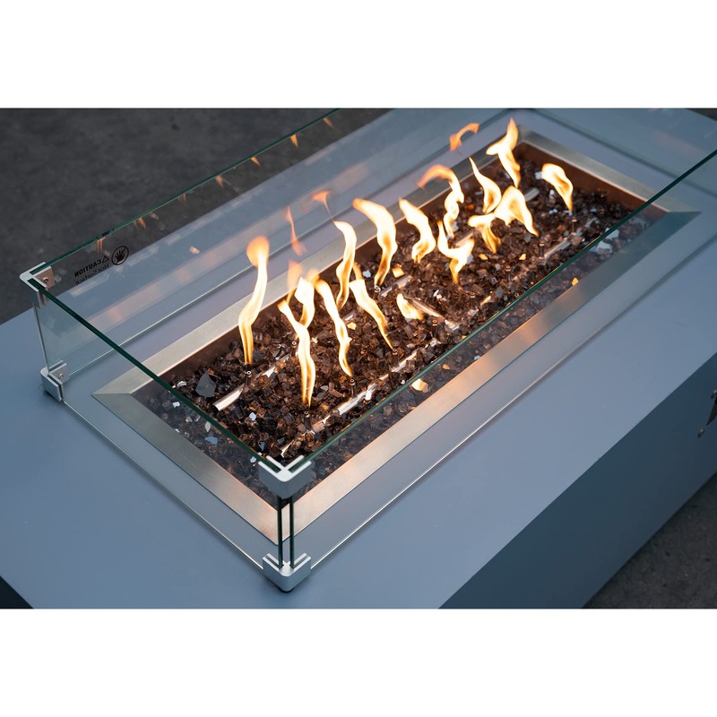 Stanbroil 10-Pound Fire Glass - 1/4 inch Reflective Tempered Fire