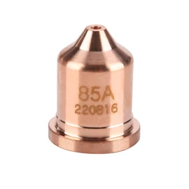 Boquilla de corte de plasma, 5 piezas Puntas de boquilla de corte de plasma 85A 220816 Apto para MAX85 Consumible de antorcha de corte de plasma, corte de acero al carbono, aluminio, cobre