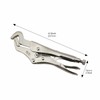 Ｂｅｓｇａ Curved Jaw Locking Pliers Parrot Nose Pliers Heavy Duty