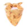 FELLSOCKE süßes Hundehalstuch Bandana waschbar aus Baumwolle (Kirschenmuster, 90x58x58 cm)