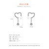TALONIA Women's Earrings, Hypoallergenic, S925 Silver, Platinum Plated, Second Earrings,