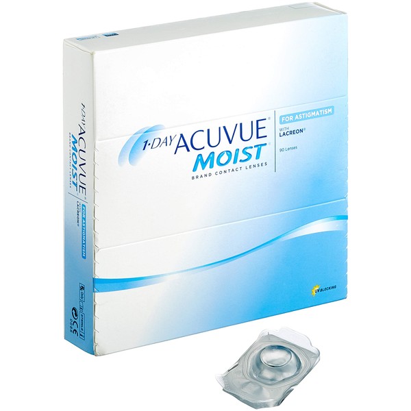Acuvue 1-Day Moist for Astigmatism Daily Lenses, Soft