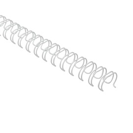 RAYSOONER WR-6.4 Double Iron Ring for Binding, 34 Holes, 1/3 Pitch, Hole Diameter 0.25 inches (6.4 mm), Compatible with A4/B5, White, Pack of 100