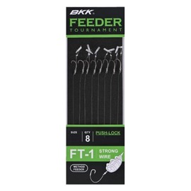 BKK Feeder Tournament FT-1 Push-Lock #10 Tied Feeder Hook