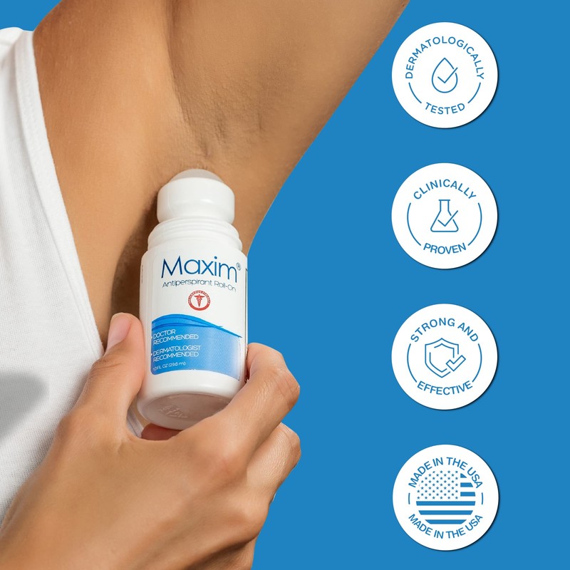 Maxim Clinical Strength Antiperspirant Deodorant for Women & Men, Anti-Sweat