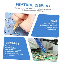 Gadpiparty 2pcs Stainless Steel Diamond Grabber Tool Claw Gemstone Pickup Tool for Jewelry Making Comfortable Pen Design for Securely Holding to Stones