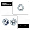 Partideal Pack of 50 M6 Nuts Set, Galvanised Steel A2