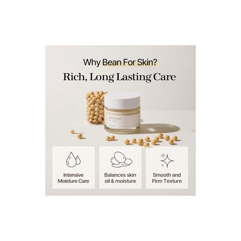 Bean Cream – Crema hidratante profundamente nutritiva y ligera, 50