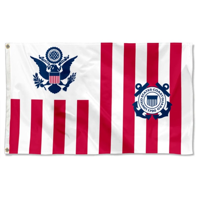 Fyon Maritime banner Ensign of the Coast Guard flag 3x5ft