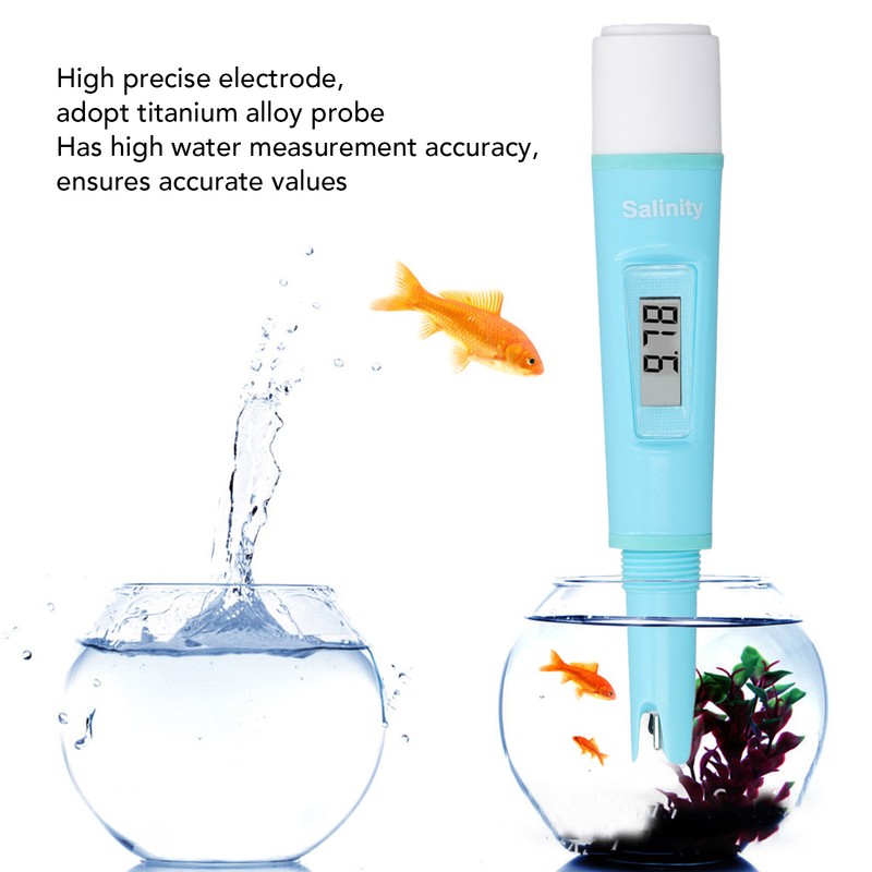 Digital Salinity Meter Portable Handheld High Precise Water Salinity Tester
