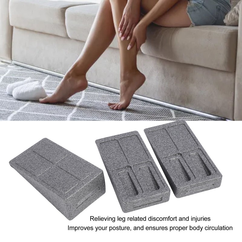 3 Pieces Calf Stretcher Slant Board Adjust Height Wedge Leg