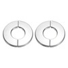 sourcing map 2-Piece Rod Split Flange 201 Stainless Steel Round