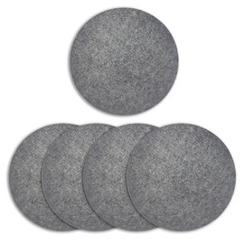 Felt Coasters, Round Table Coasters for Pots, Pans, Plates, Glasses, Bowls and Vases (10, 15 cm)